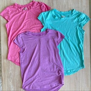 Set of 3 Girls Active Wear Tops size 7/8